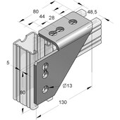 T-Lasche SX45 120 x 110 x 5  ZN